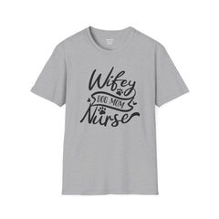 Nurse Humor - Unisex Softstyle T-Shirt | Nurse Awareness, Medical Apparel, Gift For Her, Dog Mom, Hospital Staff Gift, Registered Nurse