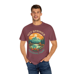Hot Springs National Park Graphic, Comfort Colors Soft Relaxed Fit Unisex Garment-Dyed T-shirt