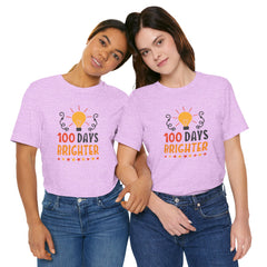 100 Days of School Brighter Teacher Appreciation T-Shirt