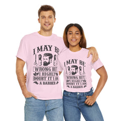 Humorous Barber Tee, Funny Barber Gifts, Unisex Cotton Shirt, Barber Appreciation, Father's Day Gift Tee, Hair Stylist T-Shirt