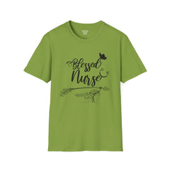 Blessed Nurse - Unisex Softstyle T-Shirt | Nurse Awareness, Medical Wear, Gift For Her, Scrubs Tee, Medical Staff Gift, Registered Nurse, RN
