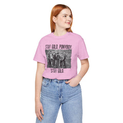 The Outsiders Shirt, Front and Back Images, Greasers Characters Shirt, Unisex Jersey Short Sleeve Tee