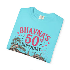 Bhavna Personalized 50th Birthday Girls Trip Savannah, Georgia T-Shirt