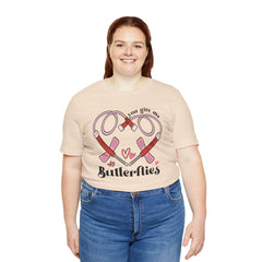 Phlebotomist Heart Butterflies Tee