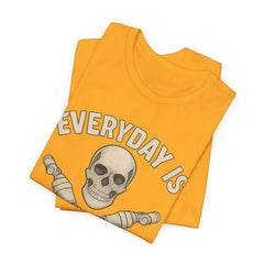 Fitness Tee | Leg Amputee Funny Skull, Everyday Leg Day Gym Shirt, Workout Top