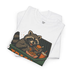 Trash Gourmet Unisex Heavy Cotton Tee, Funny Graphic T-Shirt, Quirky Casual Wear, Unique Gift for Food Lovers, Eco-Friendly Apparel