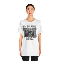 The Outsiders Shirt, Front and Back Images, Greasers Characters Shirt, Unisex Jersey Short Sleeve Tee