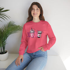 Woman's Love Coffee Valentine -  Unisex Heavy Blend™ Crewneck Sweatshirt