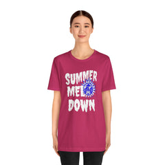 Summer Meltdown Graphic Tee — "Summer Melt Down" Sun Design