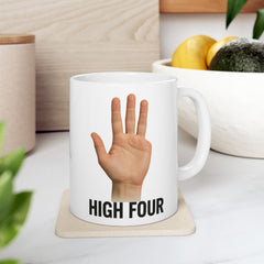 Funny Amputee High Four Ceramic Mug