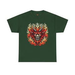 Fiery Fire Demon - Graphic Unisex Heavy Cotton Tee