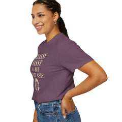 Classy Sassy T-shirt, Unisex Casual Top, Statement Tee, Gift for Her, Fashion Apparel, Birthday Humor Shirt