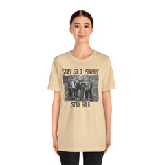 The Outsiders Shirt, Front and Back Images, Greasers Characters Shirt, Unisex Jersey Short Sleeve Tee