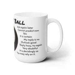 The original MAGIC 8 BALL - Ceramic Mug 15oz | Pop Culture | Retro Game | Fortune Telling Fun | Gag Gift | Unique Gift | Novelty Drinkware