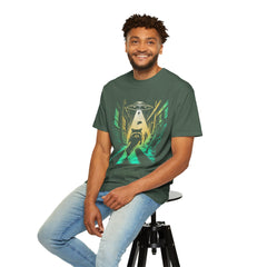 Raccoon UFO Funny Comfort Colors Graphic T-Shirt