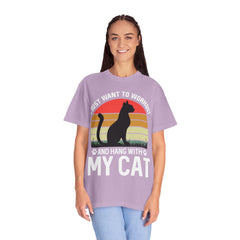 Workout & Cat Lover Unisex T-Shirt - I Just Want to Workout and Hang with My Cat