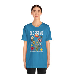 Floral Tee - Blossoms Blooming With Timeless Charm - Positive Vibes