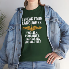Funny United States Submarine Officer Multilingual T-Shirt