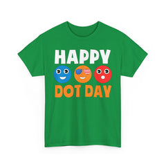 HAPPY DOT DAY Unisex Heavy Cotton Tee / International Dot Day / Happy Dot Day / Teachers / Children / Elementary School