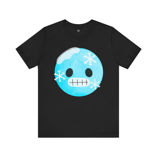 Emoji Whos Cold - Graphic Unisex Jersey Short Sleeve Tee