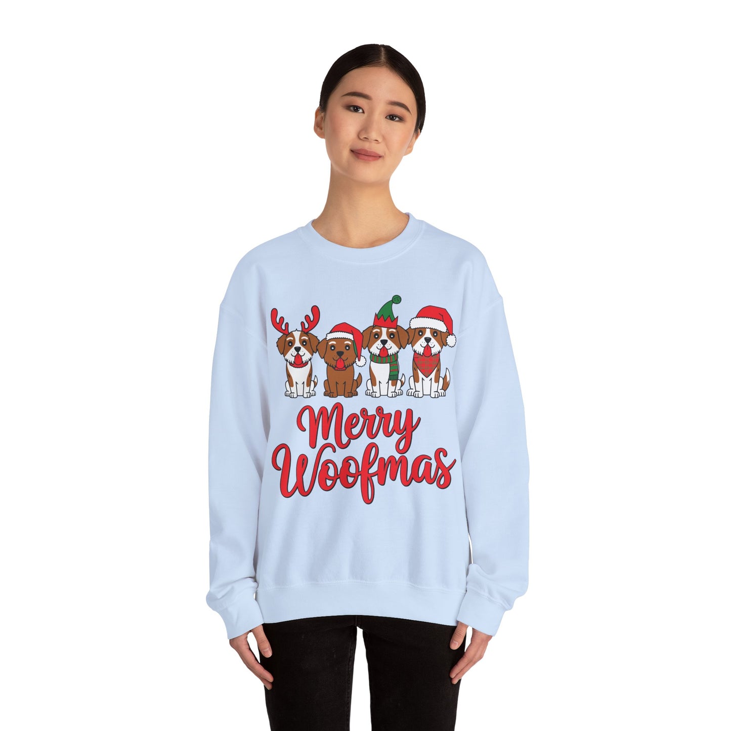 Merry Woofmas- Unisex Heavy Blend™ Crewneck Sweatshirt