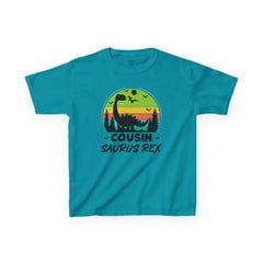 Cousin Saurus Rex Kids Tee - Fun Dino T-Shirt, Kids Birthday Gift, Toddler Dino Merchandise, Summer Playwear, Adventure Clothing