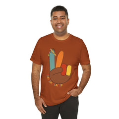 Thankful Teacher T‑Shirt – Hand Turkey Teacher Appreciation Tee