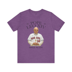 Pope Leo XIV Boston Red Sox Fan  Short Sleeve Tee - Made in USA