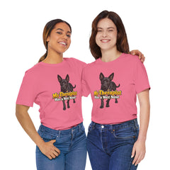 My Therapist Has A Wet Nose Personalized with your dog(s) image T-Shirt