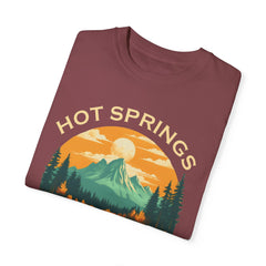 Hot Springs National Park Graphic, Comfort Colors Soft Relaxed Fit Unisex Garment-Dyed T-shirt