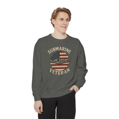 Vintage Submarine Veteran Sweatshirt, Unisex Crewneck, Comfortable Casual Wear, Perfect Gift for Veterans, Military Appreciation