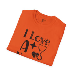 I Love A Nurse - Unisex Softstyle T-Shirt | Nurse Awareness,Gift For Him,Scrubs Lover,Hospital Staff,Gift For Her,RN, Registered Nurse