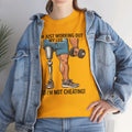 I'm Just Working Out My Leg Amputee Humor - Unisex Garment-Dyed T-shirt