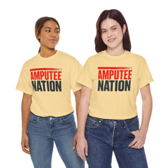 Amputee Nation Unisex Heavy Cotton Tee, Support Shirt, Gift for Amputees, Awareness Apparel, Casual Comfort Wear