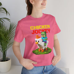 Video Game Chicken Jockey Tee - Unisex Short Sleeve T-Shirt