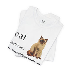 Cat Sociopath Defintion - Unisex Jersey Short Sleeve Tee