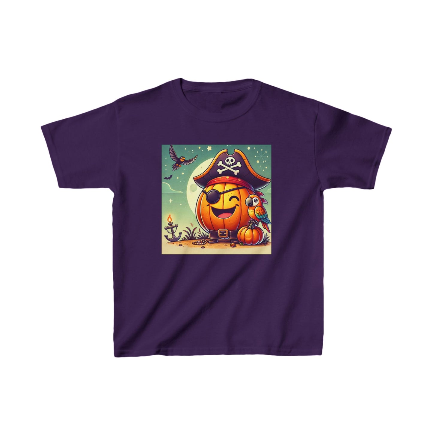 Friendly Pumpkin Pirate  - Kids Heavy Cotton™ Tee