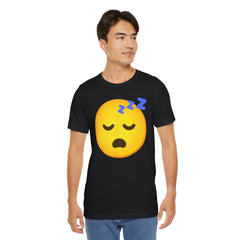 Emoji Whos Sleepy - Graphic Unisex Jersey Short Sleeve Tee