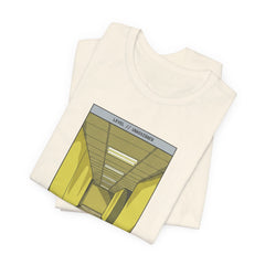 Do Not Question The Hallway T-Shirt — Retro Yellow Corridor Graphic Tee