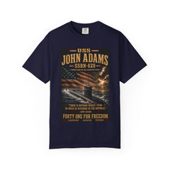 USS John Adams SSBN-620 T-Shirt — Forty One for Freedom Submarine Tribute