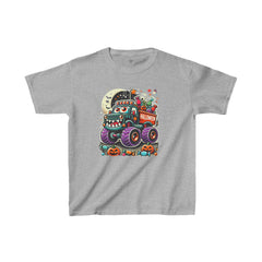 Hungry Halloween Monster Truck  - Kids Heavy Cotton™ Tee
