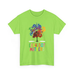 EACH DOT MATTERS Tree Unisex Heavy Cotton Tee / International Dot Day / Happy Dot Day / Teachers / Children / Elementary School