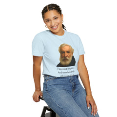 Alexander Graham Bell Quote T-Shirt — "I invented the phone. And somehow people still don't pick up."