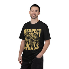 Respect the Locals T-Shirt — Sea Turtle Conservation Graphic Tee