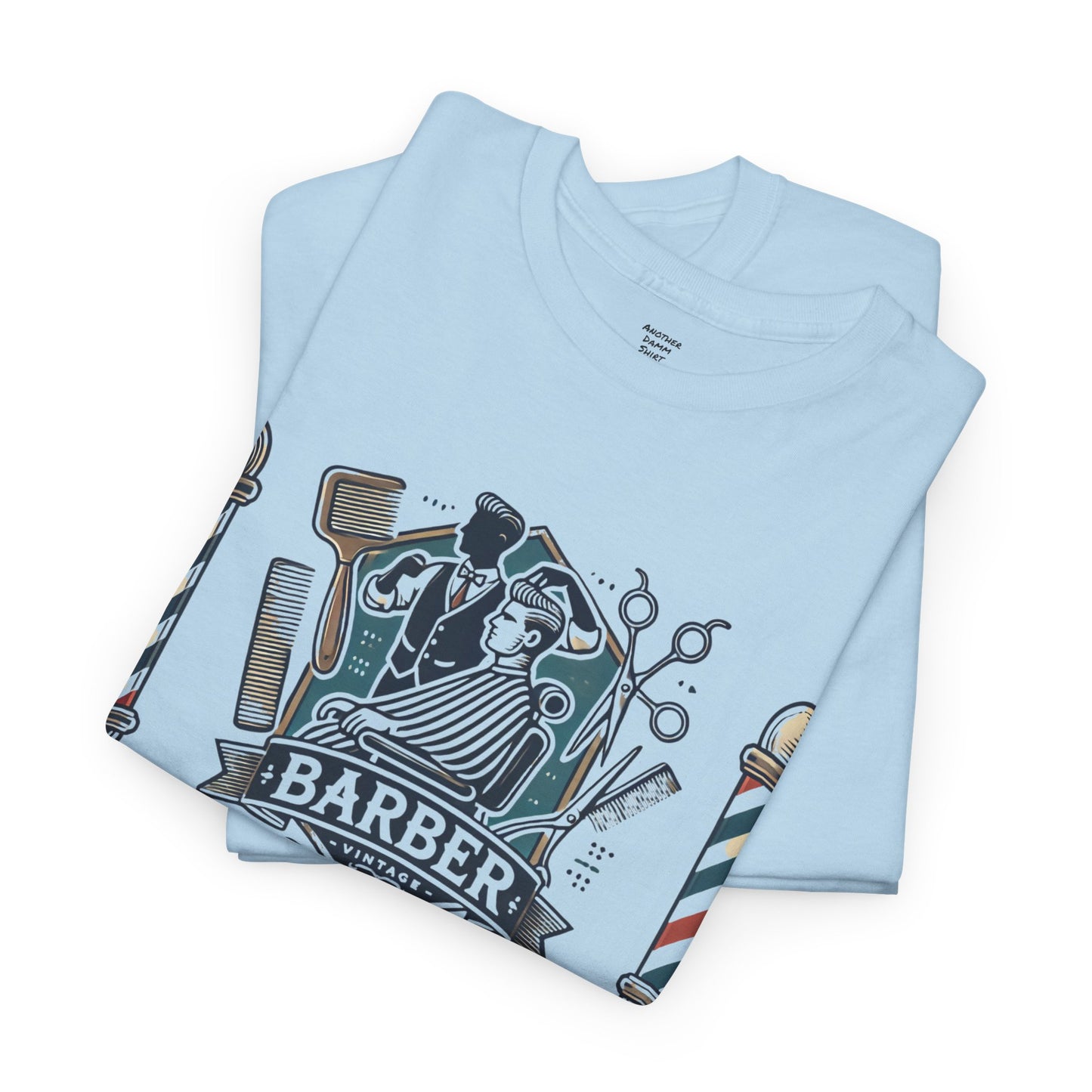 Vintage Barber - Graphic Unisex Heavy Cotton Tee