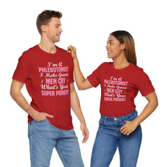 Phlebotomist Humor Tee, Funny Medical Shirt, Nurse Gift, Blood Tech Wear, Cute Phlebotomy Humor, Healthcare Apparel