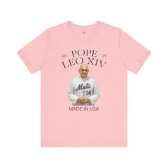 Pope Leo XIV New York Mets Fan Short Sleeve Tee - Made in USA