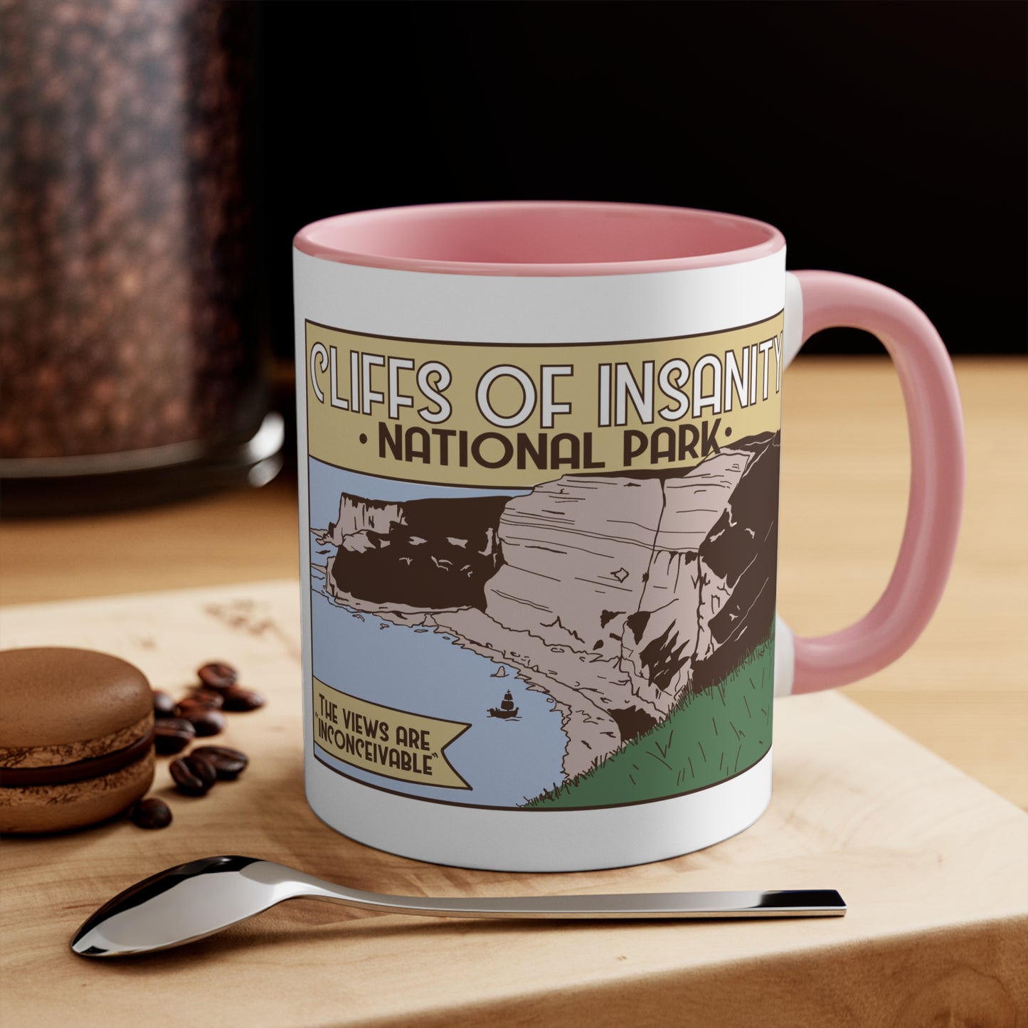 Cliffs of Insanity National Park, Accent Mug