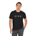Billards Heart Beat Eight Ball Graphic - Unisex Jersey Short Sleeve Tee