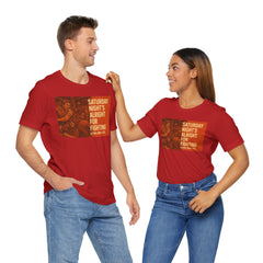 Music Inspired Unisex Tee - Saturday Nights All Right For Fighting Graphic